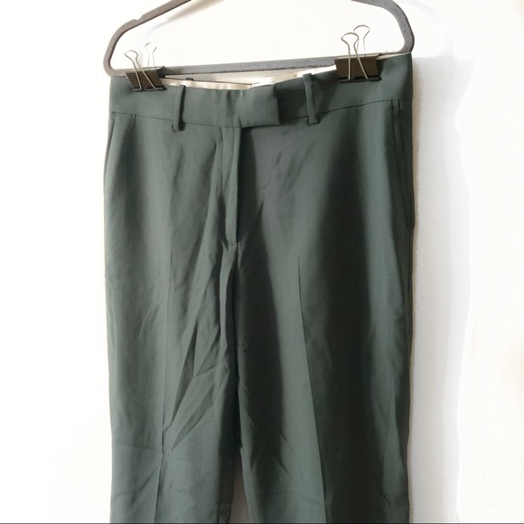 Lot of 2 H&M Zara Pants Polka Dot Ankle Crop Teal - Picture 4 of 9